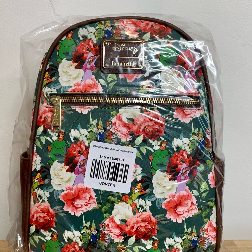 Robin Hood AOP loungefly backpack BNWT